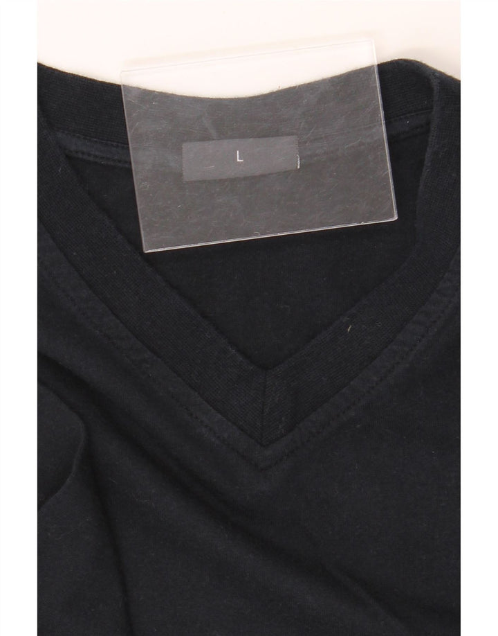 DANIEL HECHTER Mens T-Shirt Top Large Black Vintage Daniel Hechter and Second-Hand Daniel Hechter from Messina Hembry 