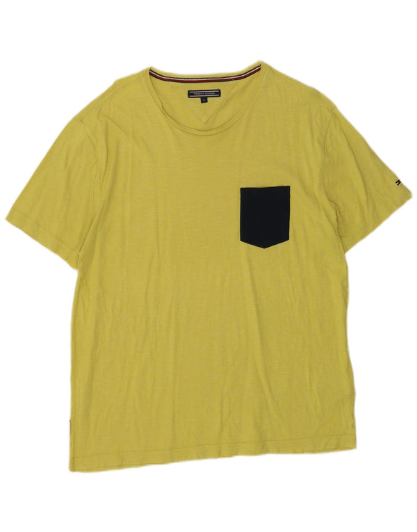 Tommy Hilfiger Camiseta Hombre Top XL Algodón Amarillo