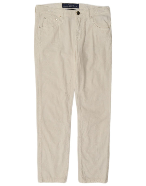 Jacob Cohen Pantalones informales ajustados para mujer W27 L26 Blanco