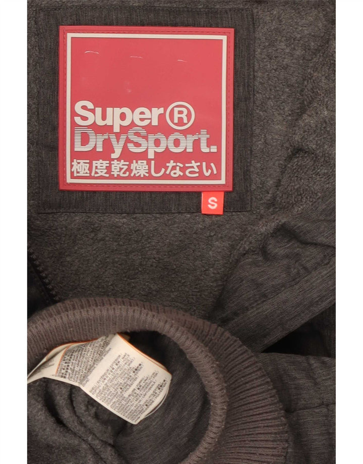 Chaqueta acolchada con capucha Superdry para mujer ES 40 Pequeña poliéster gris
