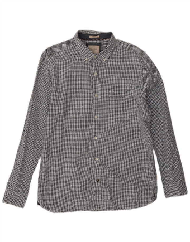 Camisa de corte clásico para hombre de White Stuff de algodón a cuadros en azul grande