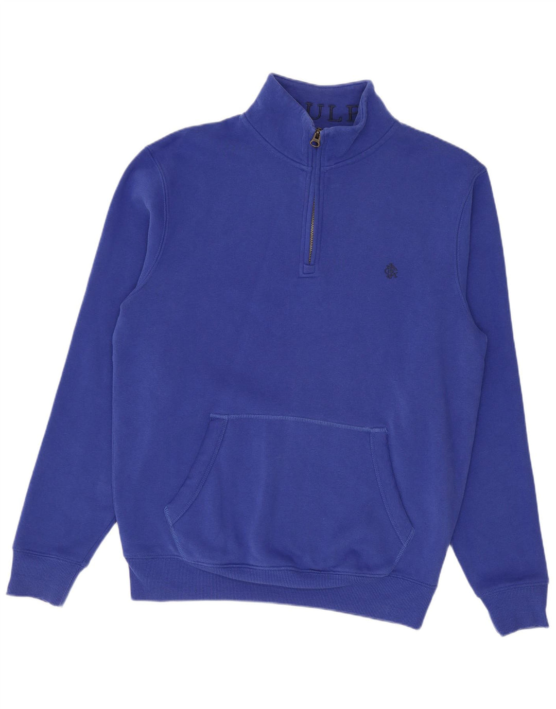 Joules Hombre Sudadera Con Cremallera Y Cuello Jersey De Algodón Azul Pequeño