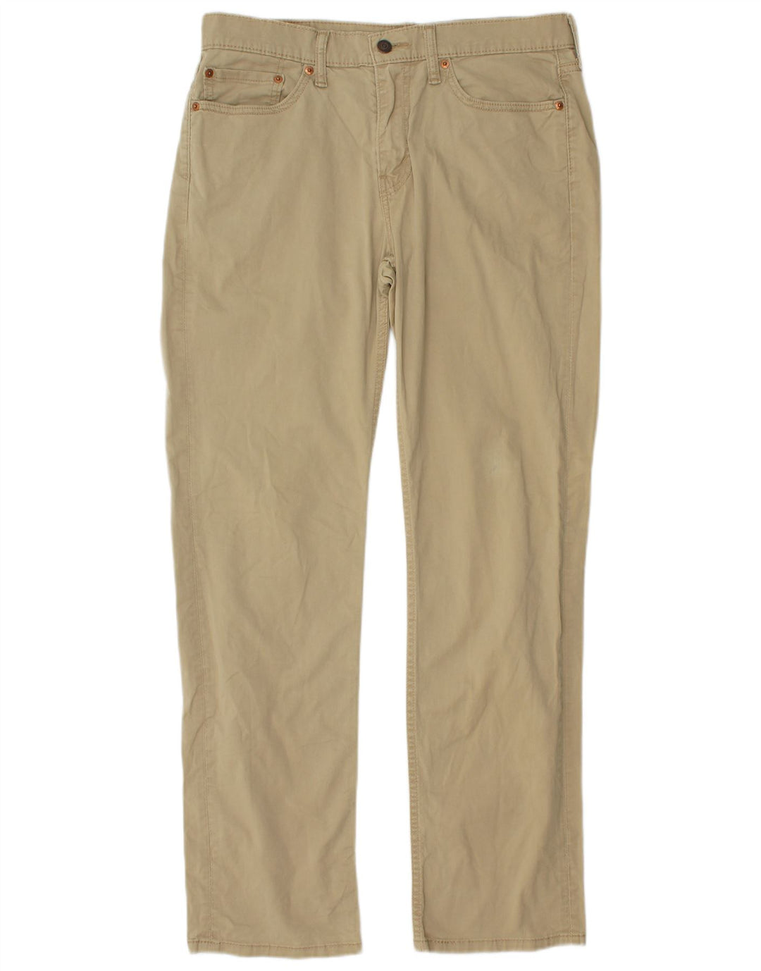 LEVI'S Pantalón chino recto para hombre W32 L32 Algodón beige
