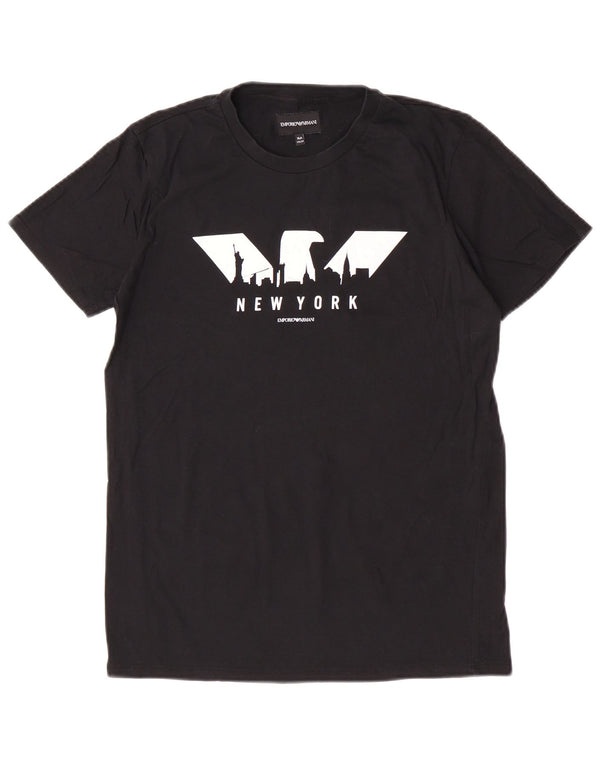 Emporio Armani Camiseta gráfica para niño 15-16 años Negro