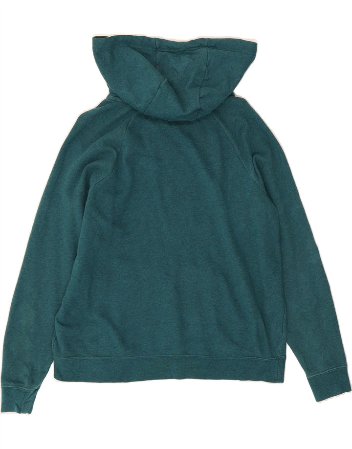 NIKE Womens Oversized Hoodie Jumper UK 14 Medium Green Cotton Vintage Nike and Second-Hand Nike from Messina Hembry 