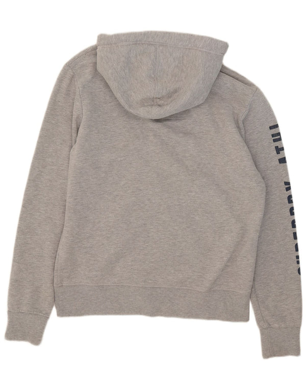 Superdry Sudadera con capucha y cremallera gráfica para hombre XL Poliéster moteado gris