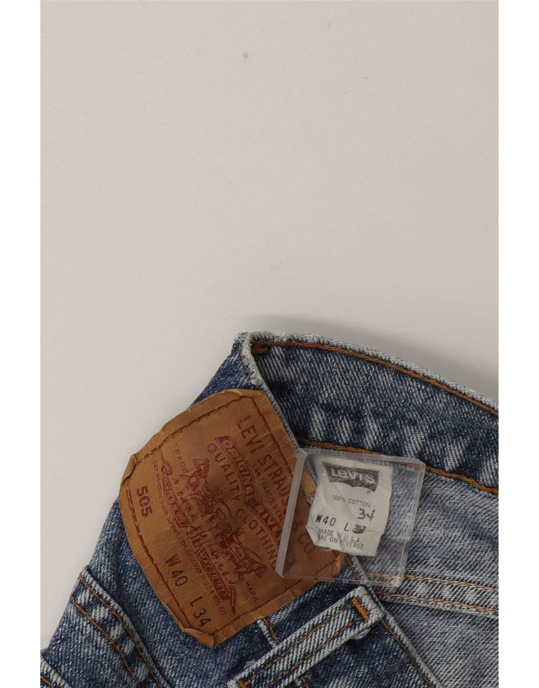 Levi's Jeans rectos 505 para hombre W40 L26 Algodón azul
