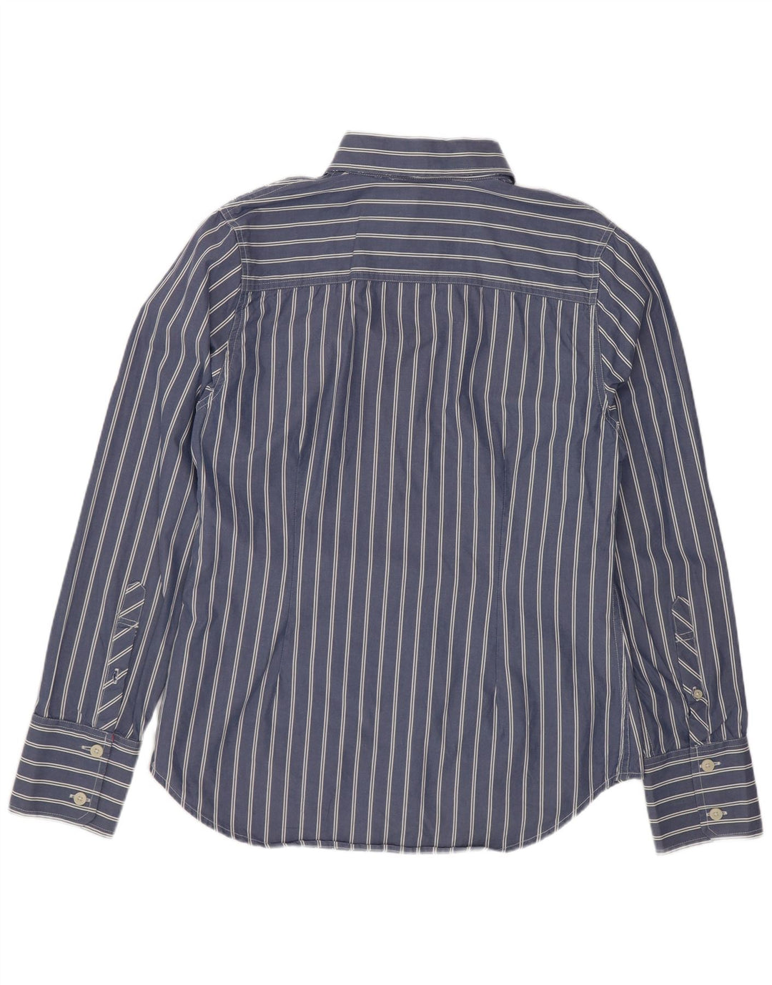 Camisa Superdry Mujer Grande Clásica De Algodón A Rayas Azul