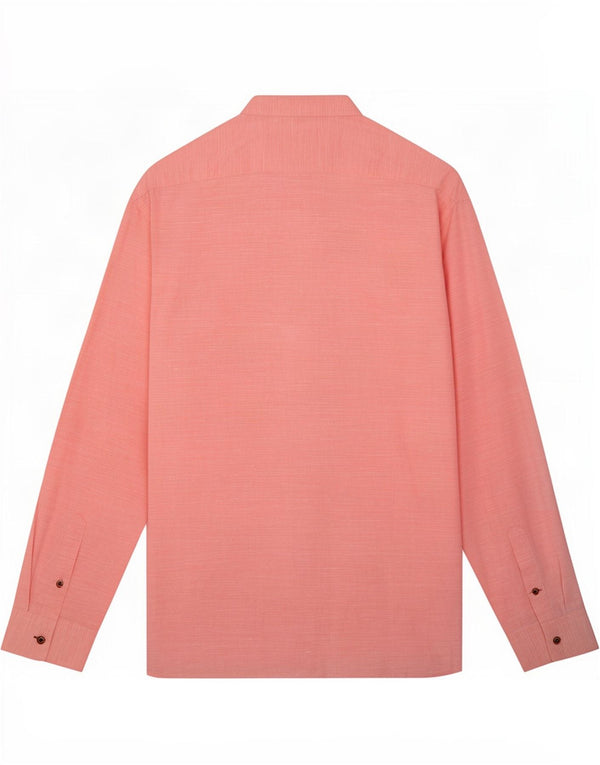 Zara Hombre Camisa Slim Fit Grande Rosa