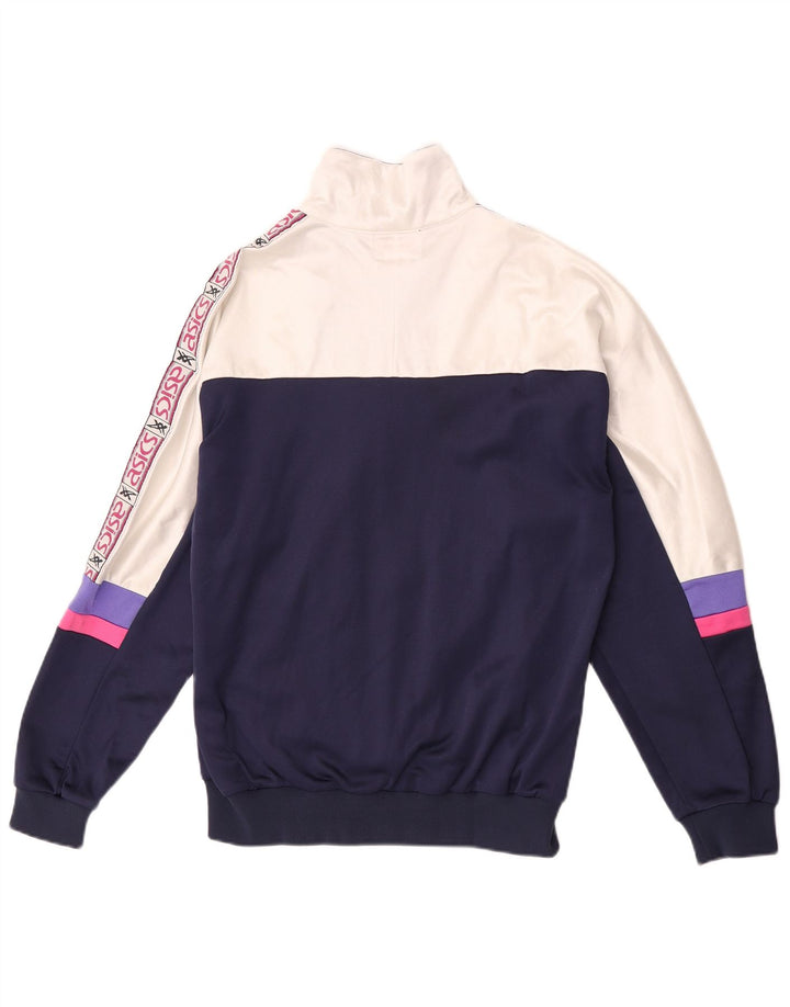 Asics Hombre Chaqueta De Chándal Con Gráfico IT 50 Medium Blanco Colorblock