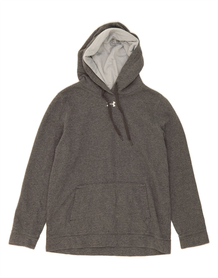 UNDER ARMOUR Mens Hoodie Jumper Medium Grey Vintage Under Armour and Second-Hand Under Armour from Messina Hembry 