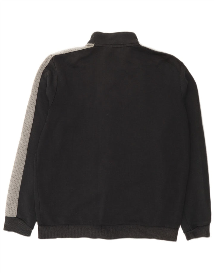 Puma Chaqueta de chándal para hombre de algodón color block en color negro mediano