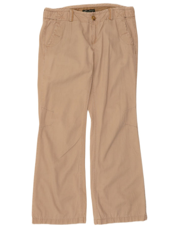 EDDIE BAUER Pantalones casuales para mujer Shaw Fit US 10 Large W36 L31 Beige