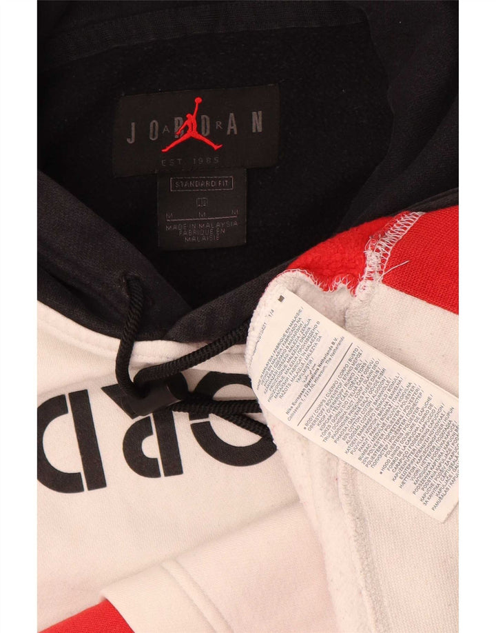 Jordan Jersey con capucha y estampado gráfico para hombre, tamaño mediano, multicolor, color block
