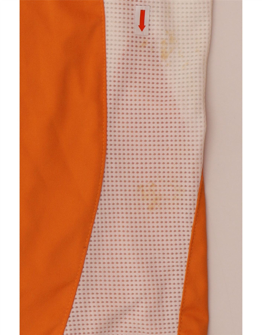 ADIDAS Hombre Climacool Camiseta Top Grande Naranja Colorblock Poliéster