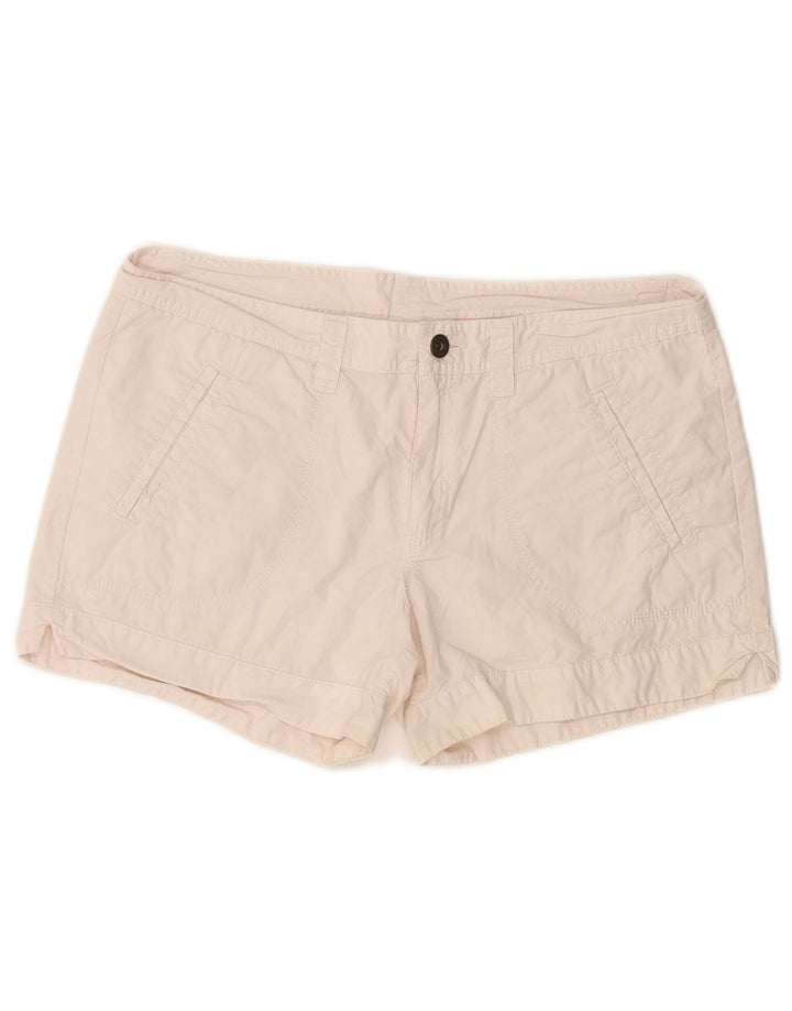CHAMPION Pantalones cortos casuales para mujer medianos W30 de algodón blanco roto