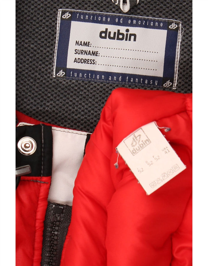 Dubin Mens Graphic Racer Jacket IT 52 XL Rojo Colorblock Poliéster