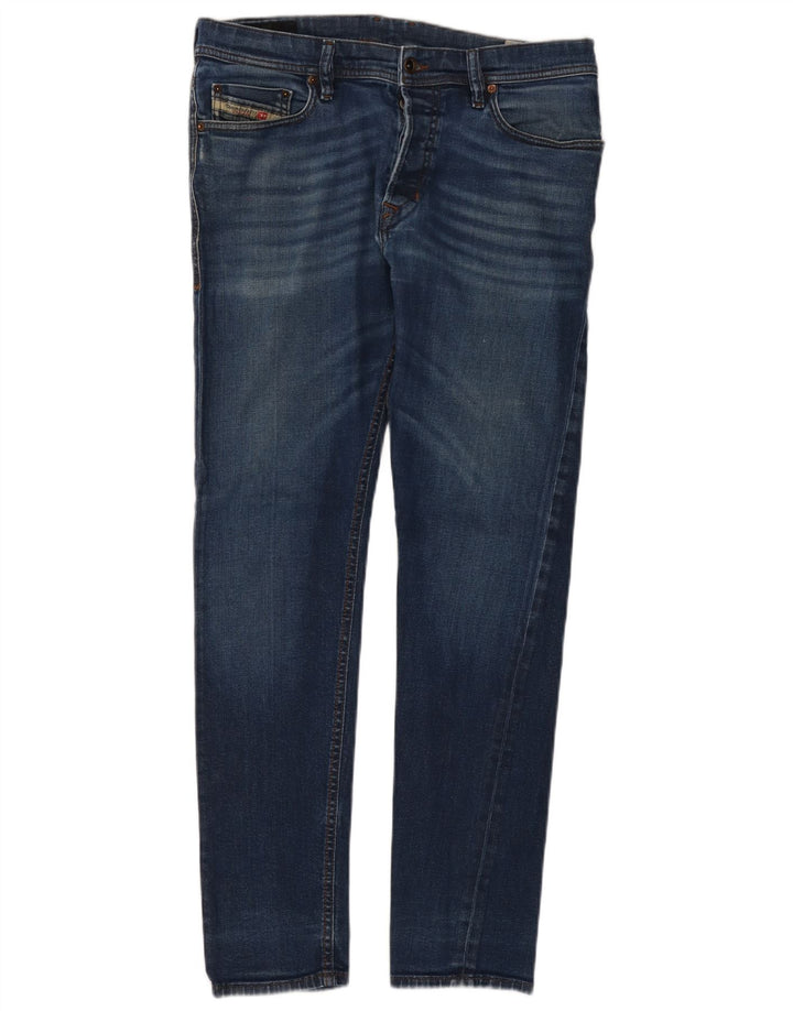 DIESEL Vaqueros ajustados Tepphar Carrot W33 L32 de algodón azul para hombre
