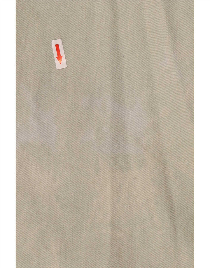 Zara Mens Utility Jacket UK 38 Algodón Verde Medio