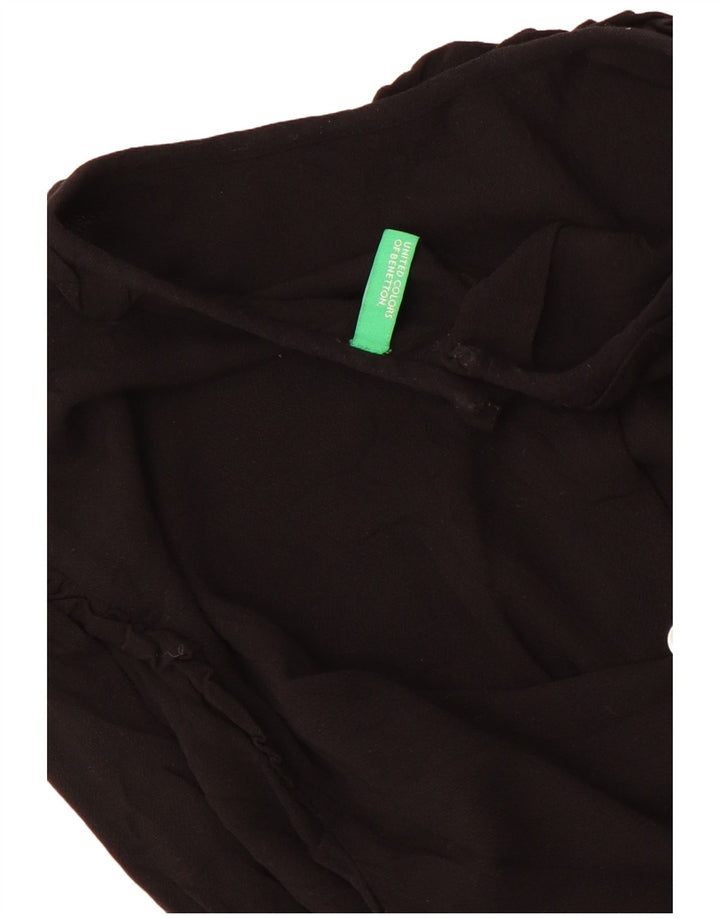 Blusa Benetton Mujer ES 40 Mediano Negro