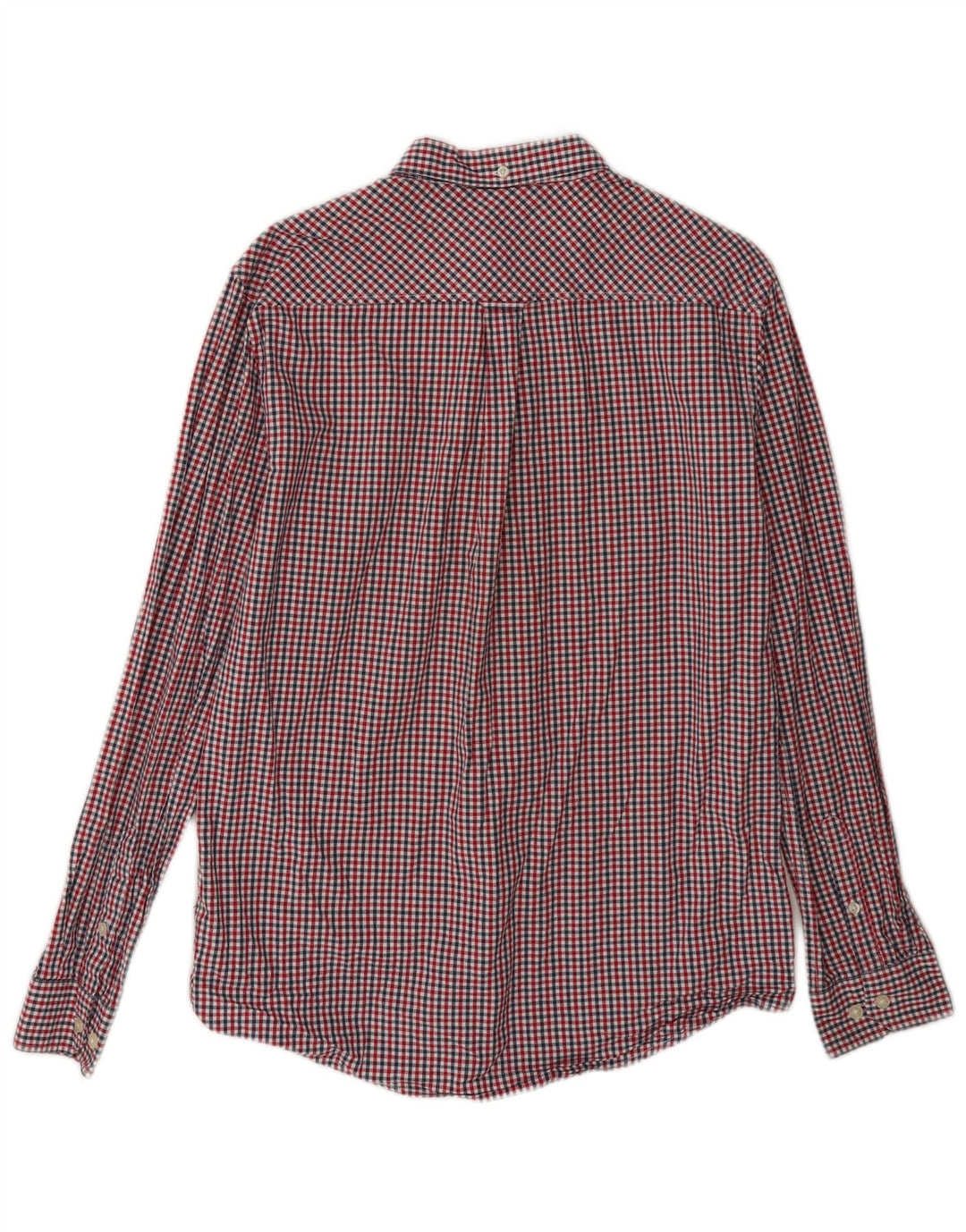 Ben Sherman Camisa de corte regular para hombre de algodón a cuadros rojo medio