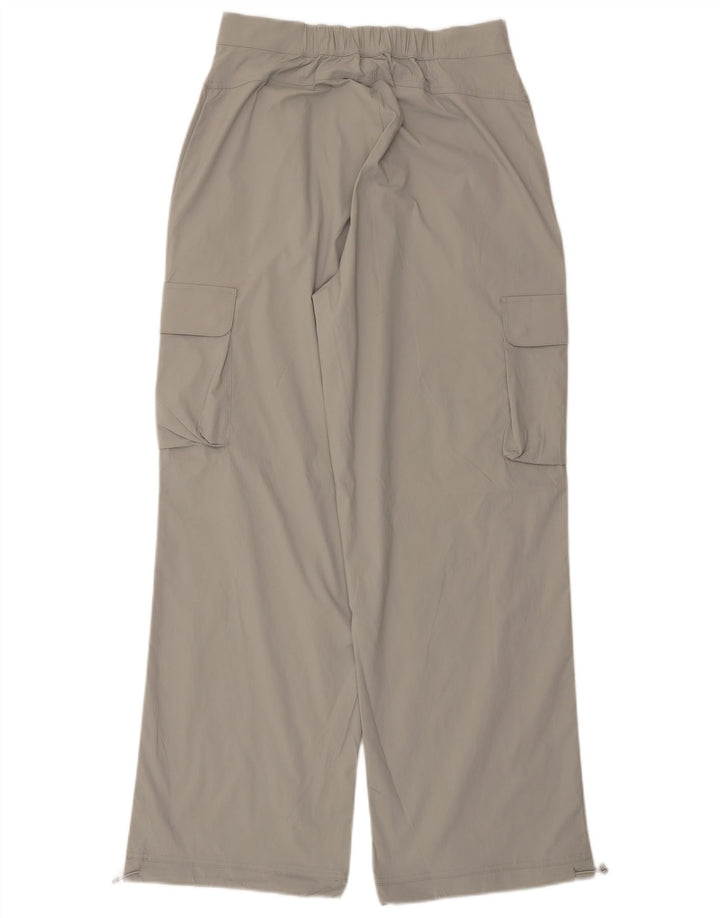 ELLESSE Pantalones cargo de cintura alta para mujer UK 14 Medium W30 L31 Gris