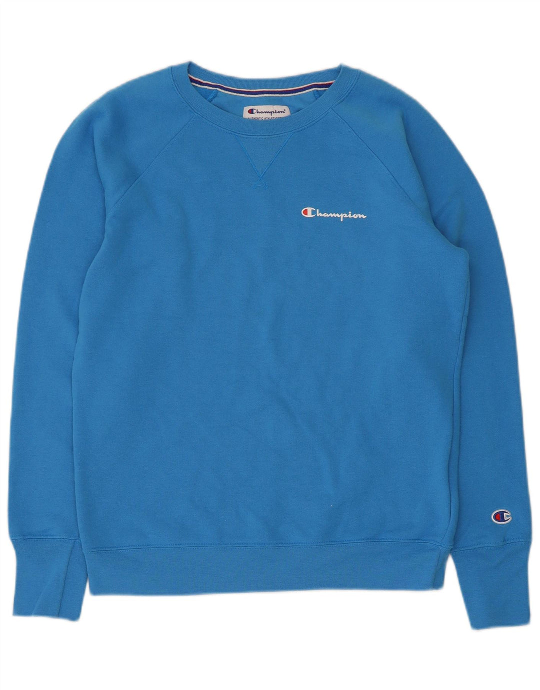 Champion Womens Sweatshirt Jumper UK 14 Medium Blue Polyester
