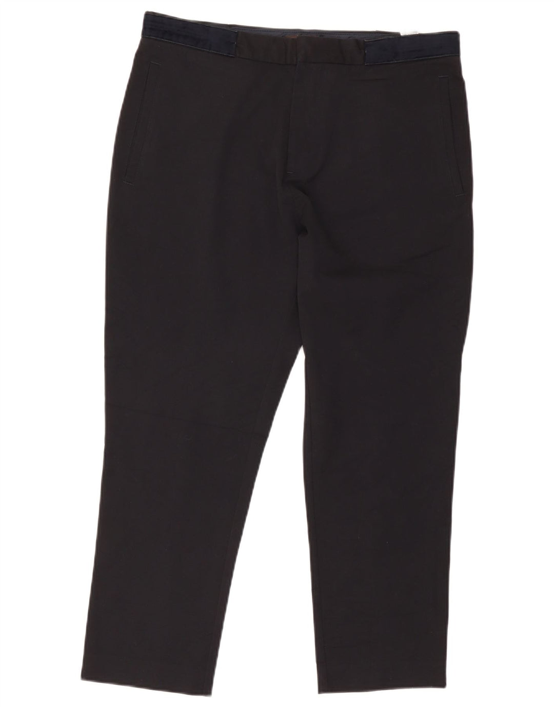 Zara Mens Pantalones Cortos EU 42 Grande W32 L25 Poliéster Negro