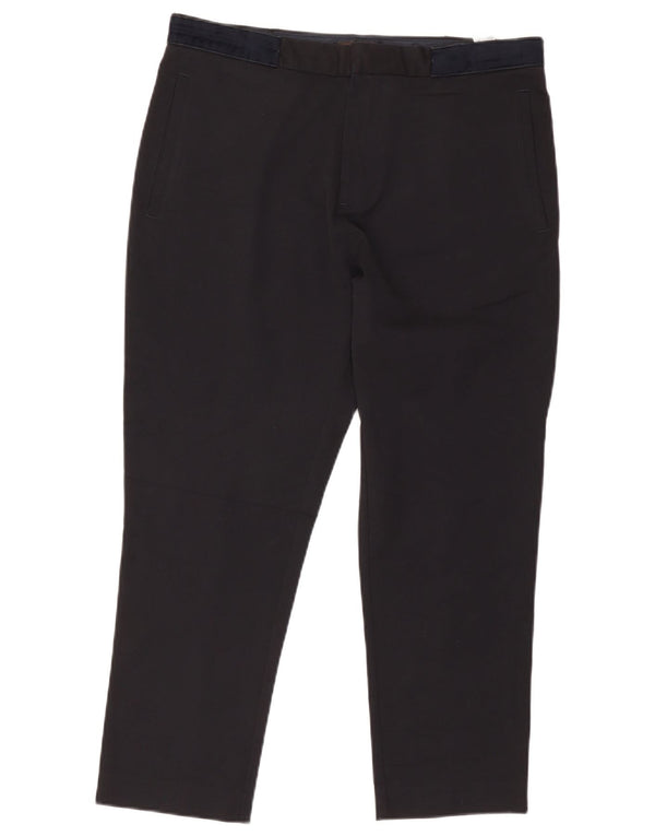 Zara Mens Pantalones Cortos EU 42 Grande W32 L25 Poliéster Negro