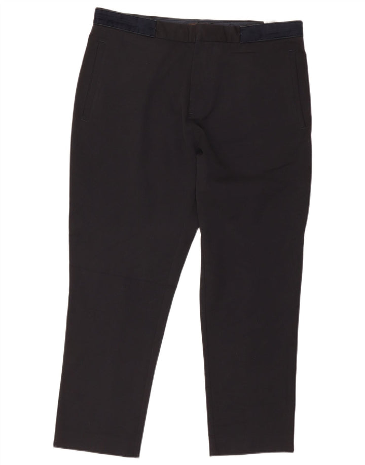 Zara Mens Pantalones Cortos EU 42 Grande W32 L25 Poliéster Negro