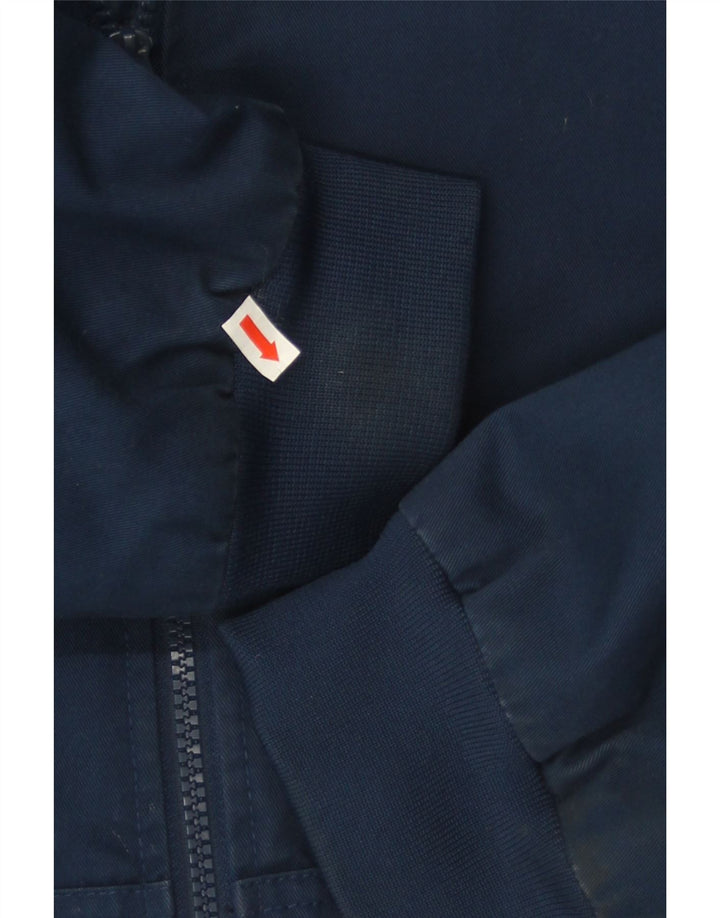 DC Chaqueta bomber con capucha para hombre Reino Unido 40 Grande Algodón azul marino