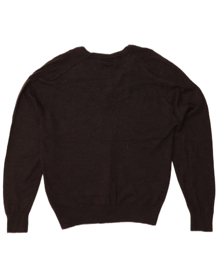 Marks & Spencer Suéter con Cuello en V Autograph para Mujer UK 46 Grande Gris