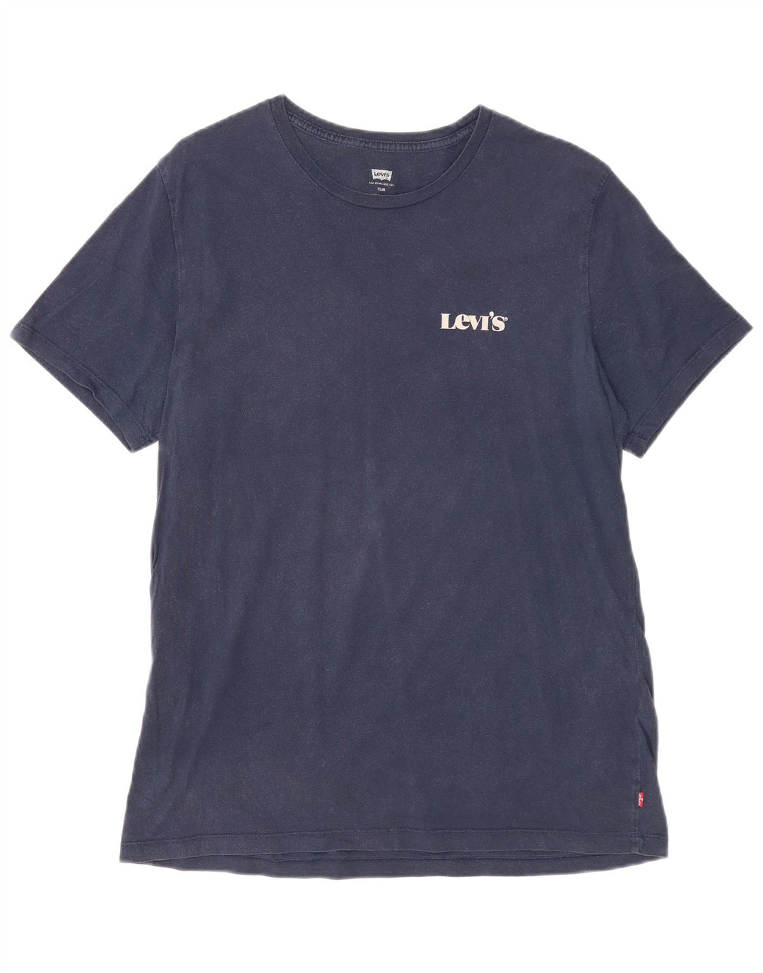 LEVI'S Hombre Slim Camiseta Top XL Azul Marino Algodón
