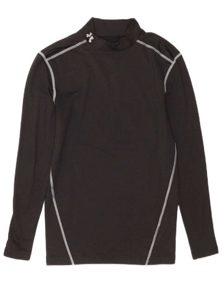 Under Armour Camiseta Cold Gear para mujer de manga larga UK 12 Mediano Negro Poliéster