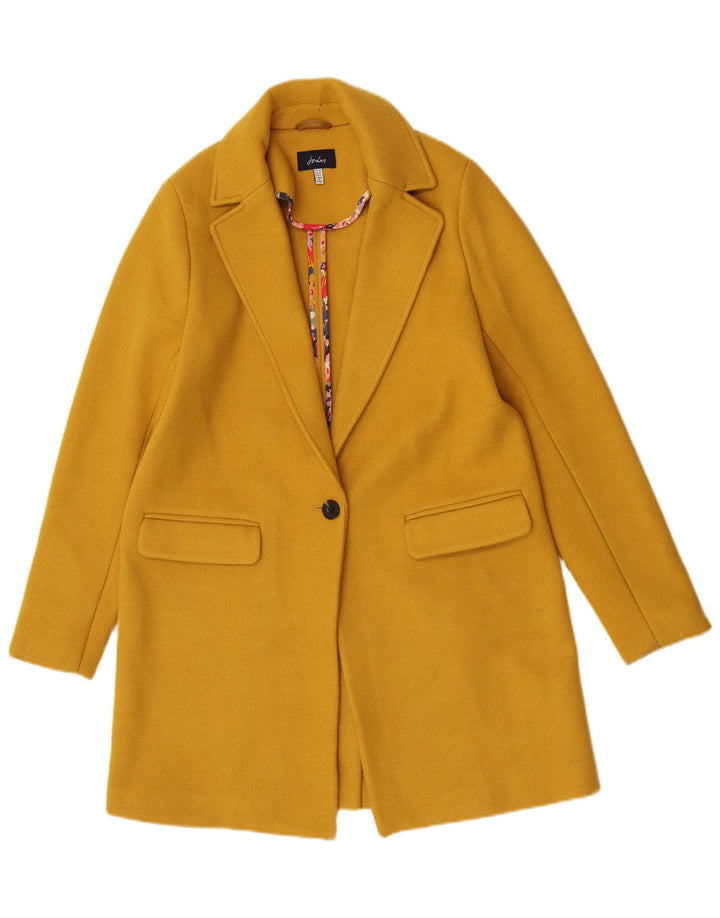 Abrigo Joules para mujer UK 10 Pequeño Amarillo Poliéster Clásico