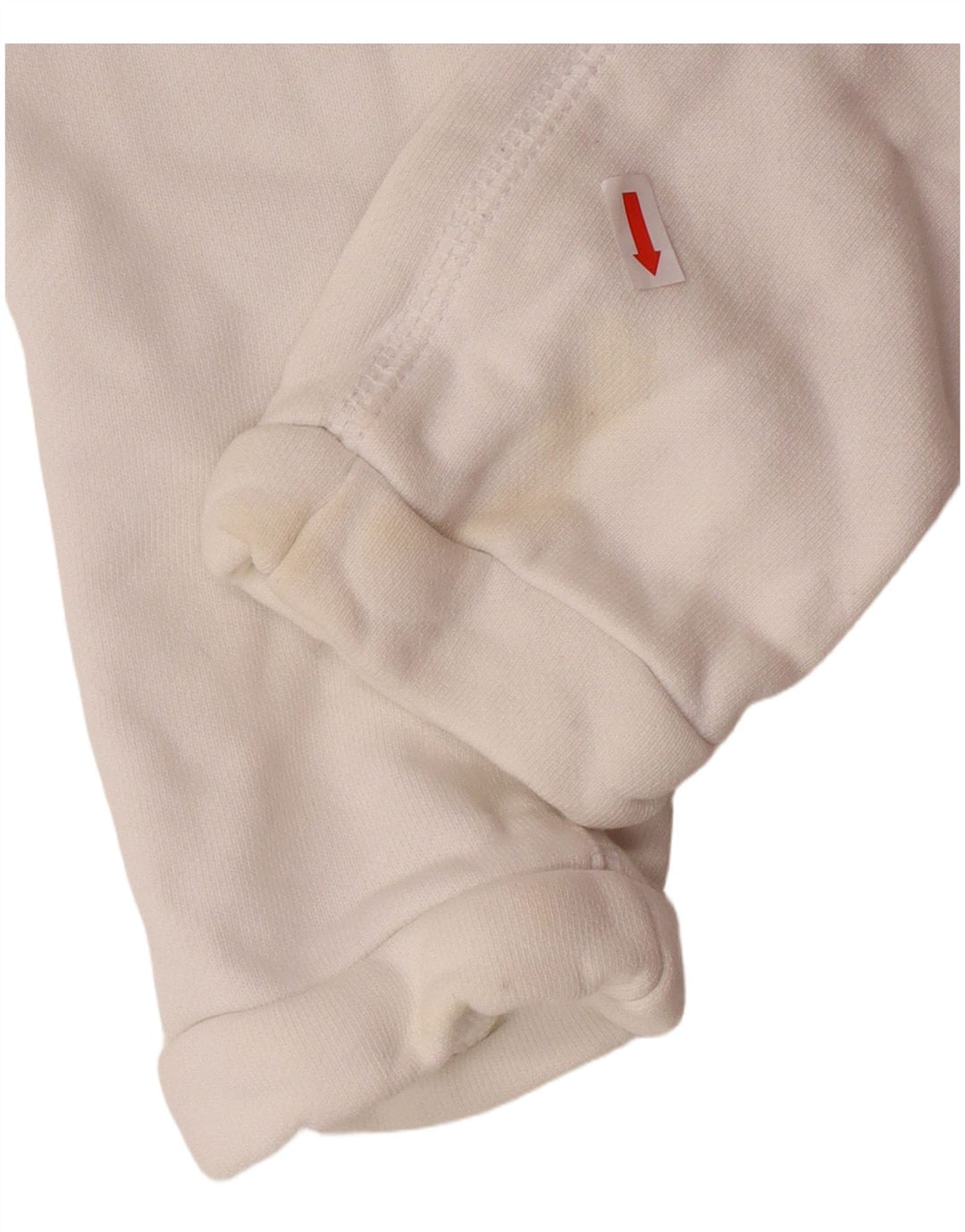 ADIDAS Jersey con capucha y gráfico corto para mujer Reino Unido 8 Pequeño Algodón blanco