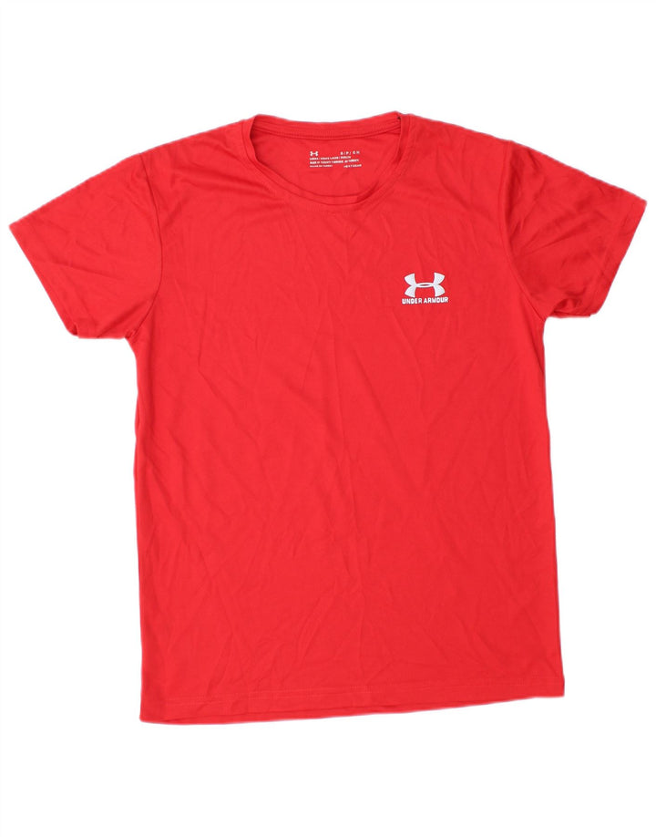UNDER ARMOUR Camiseta Heat Gear para hombre, talla pequeña, roja