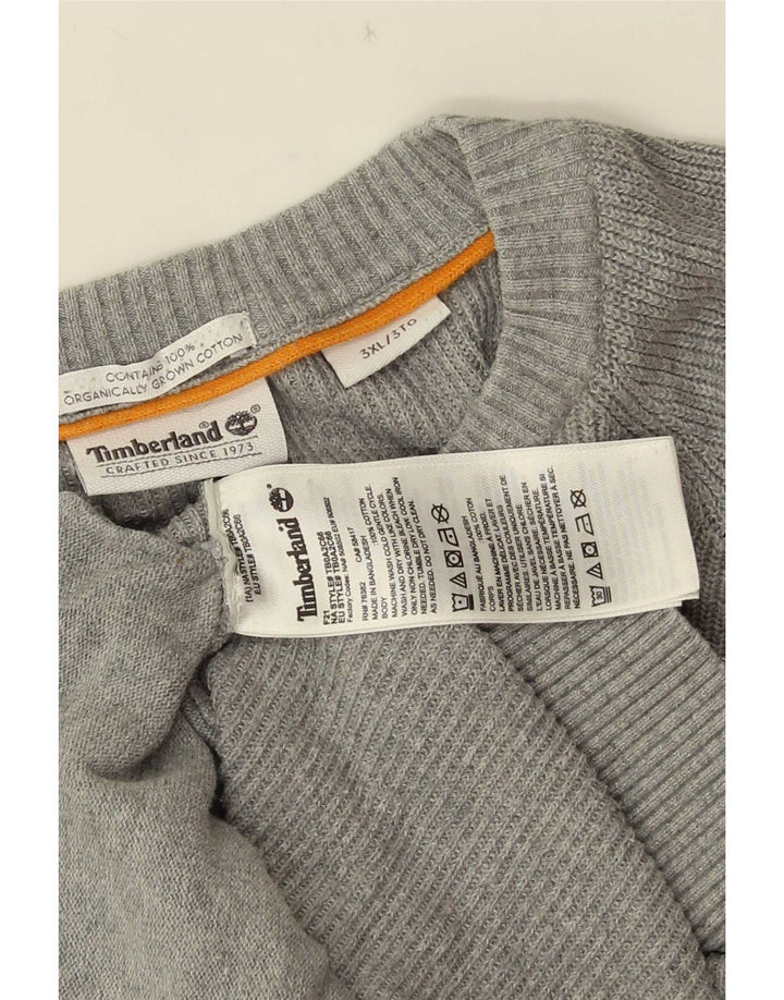Timberland Suéter tipo cárdigan para hombre 3XL Algodón gris