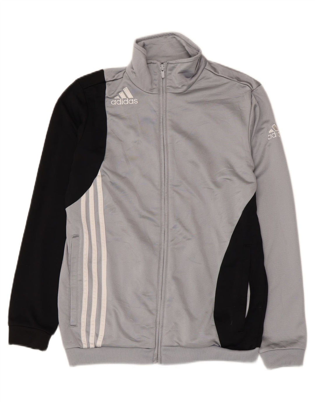ADIDAS Chaqueta de chándal para niño 13-14 años Gris Poliéster color block