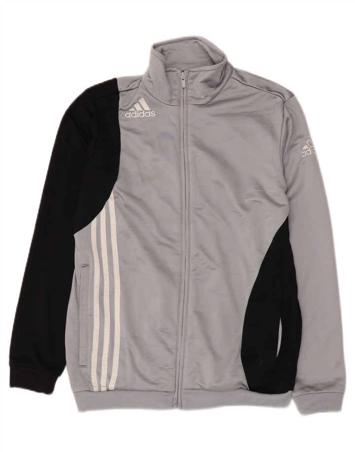 ADIDAS Chaqueta de chándal para niño 13-14 años Gris Poliéster color block