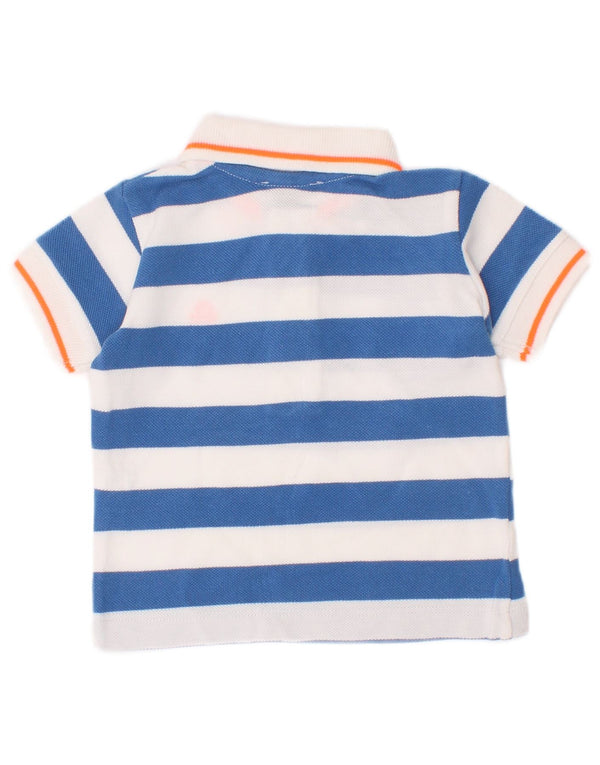 Benetton Polo Bebé Niño 3-6 Meses Algodón Rayas Azul