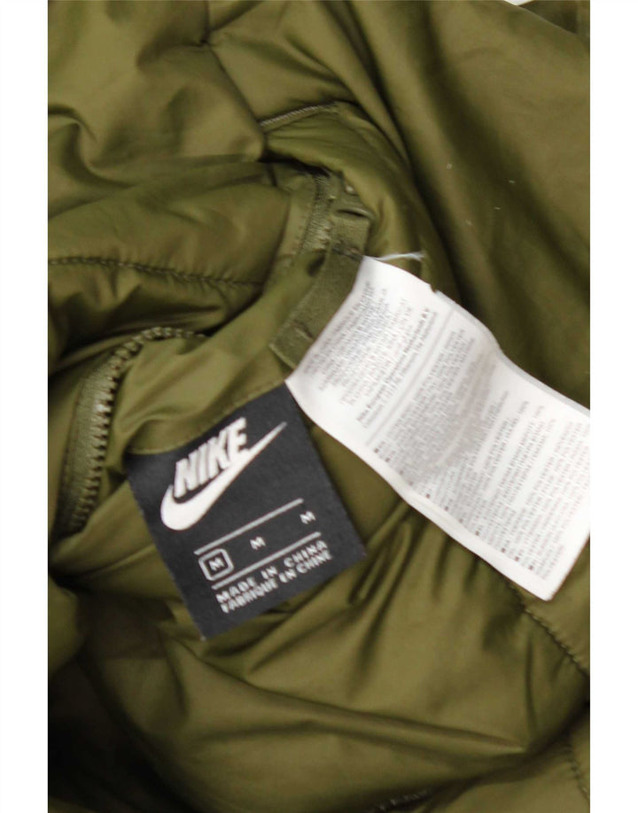 Nike Chaqueta reversible acolchada para mujer UK 40 Poliéster verde medio