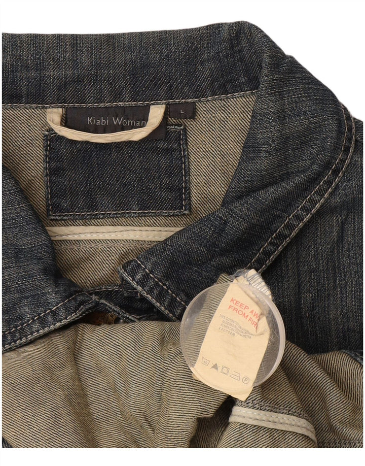 Kiabi - Chaqueta vaquera corta para mujer, talla 40, algodón azul grande