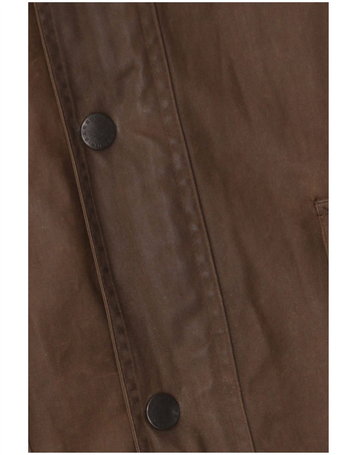 BARBOUR Chaqueta holgada de algodón encerado para hombre UK 42 XL Poliuretano marrón