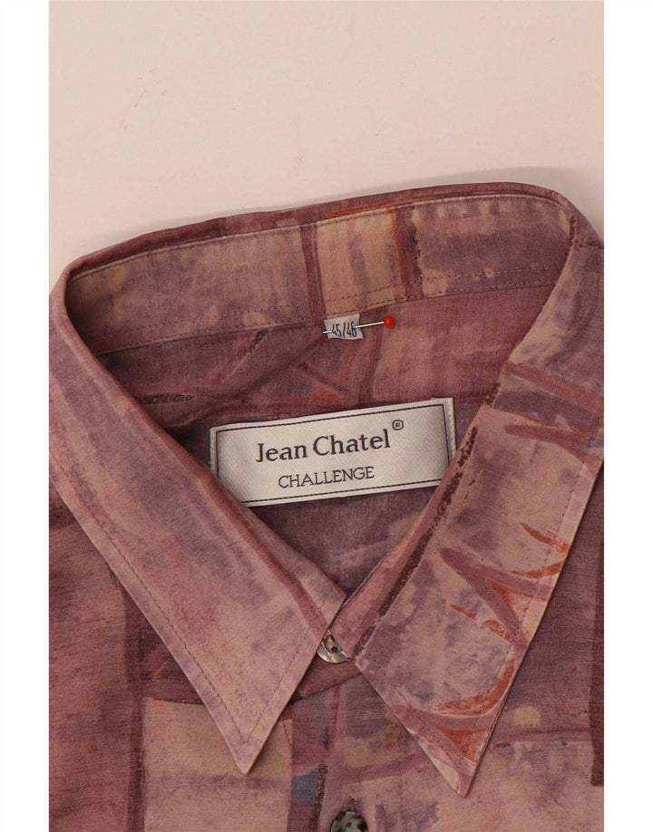 Camisa Jean Chatel Hombre Talla 45/46 XL Borgoña Patchwork
