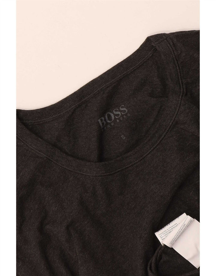 Hugo Boss Hombre Camiseta Top Small Gris Algodón