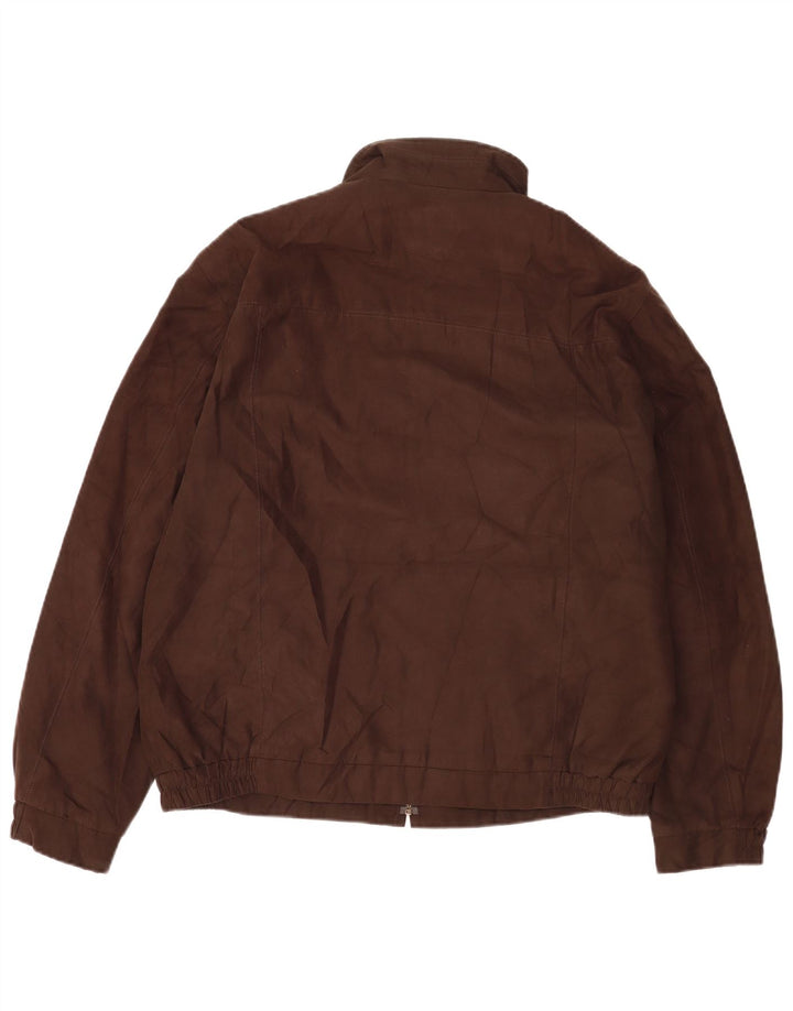 Marks & Spencer Chaqueta Bomber para Hombre UK 40 Grande Poliéster Marrón