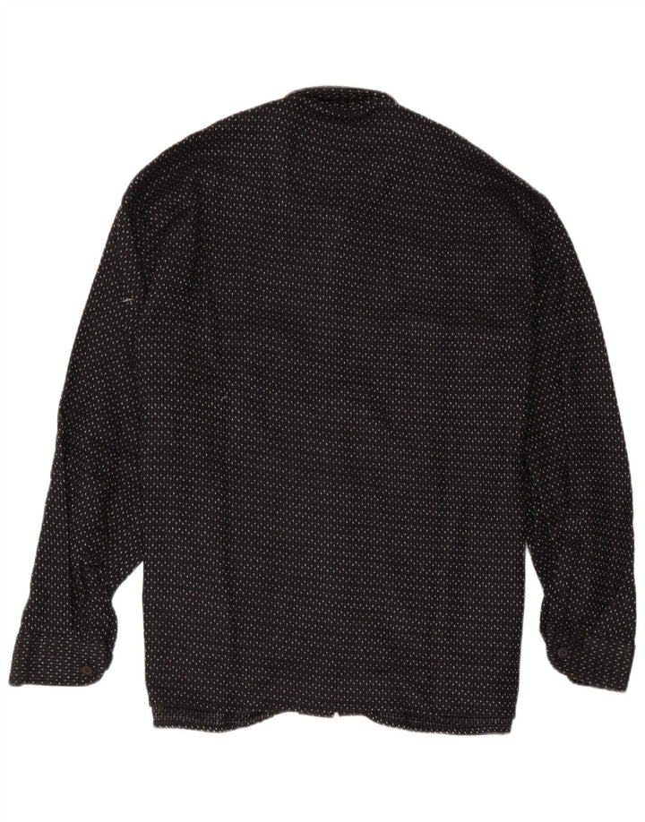 Azzurra Camisa de franela para hombre XL Poliéster con manchas negras