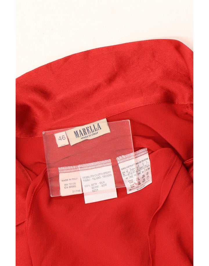 Marella Blusa para mujer UK 44 Grande Rojo