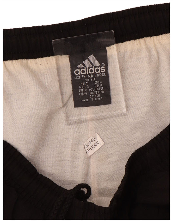ADIDAS Hombre Graphic Chándal Pantalones Joggers XL Negro Colorblock